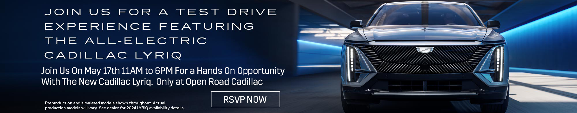 Take this opportunity to discover the electric cadillac lyriq only at Open Road Cadillac.